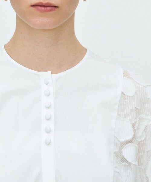 TOMORROWLAND / トゥモローランド シャツ・ブラウス（半袖以外） | レイヤーカットジャカード ボザムコンビブラウス | 詳細5