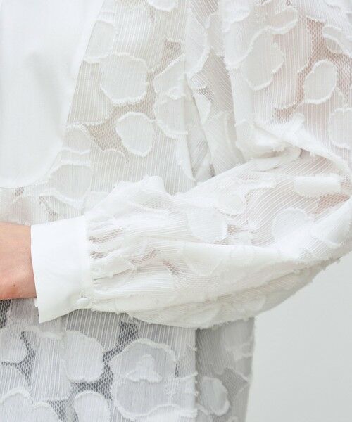 TOMORROWLAND / トゥモローランド シャツ・ブラウス（半袖以外） | レイヤーカットジャカード ボザムコンビブラウス | 詳細6