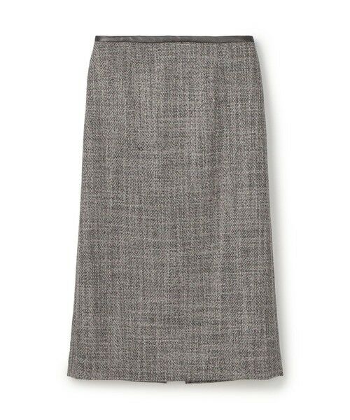 TOMORROWLAND/トゥモローランド ロービングツイード セミタイトスカート 16 グレー系 36(9号)