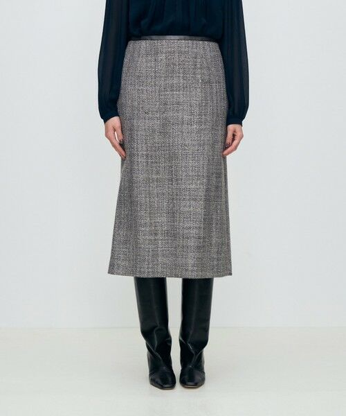 TOMORROWLAND / トゥモローランド ミニ・ひざ丈スカート | ロービングツイード セミタイトスカート | 詳細2
