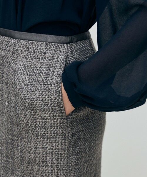 TOMORROWLAND / トゥモローランド ミニ・ひざ丈スカート | ロービングツイード セミタイトスカート | 詳細7