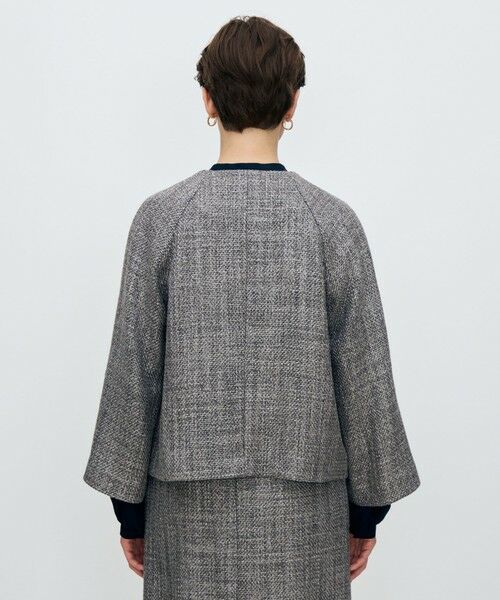 トゥモローランド TOMORROWLAND ノーカラー スプリングコート 丸首 TOMORROWLAND collection トレンチコート コート カバートクロス