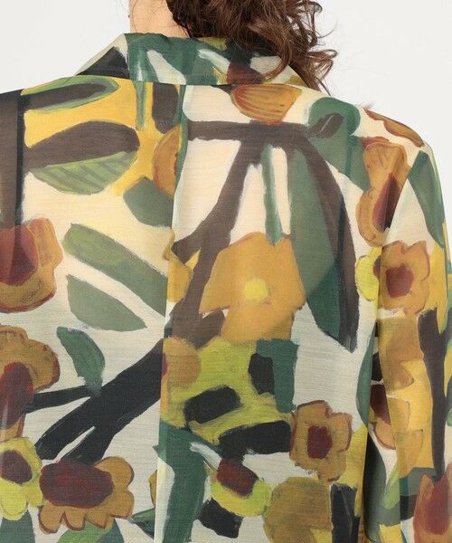 TOMORROWLAND / トゥモローランド テーラードジャケット | サンフラワープリント シースルージャケット | 詳細7