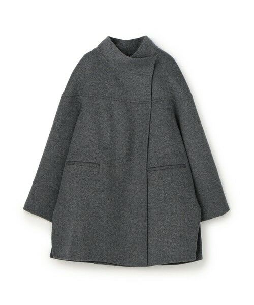 TOMORROWLAND/トゥモローランド スーパーダブルフェイス スタンドカラーコート 17 グレー 36(9号) TOMORROWLAND/トゥモローランド スーパーダブルフェイス スタンドカラーコート 17 グレー 36(9号)