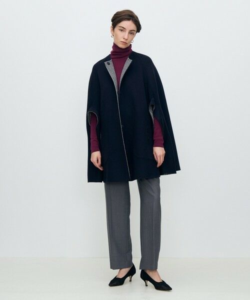 TOMORROWLAND / トゥモローランド ポンチョ | スーパーダブルフェイス リバーシブルマントコート | 詳細1