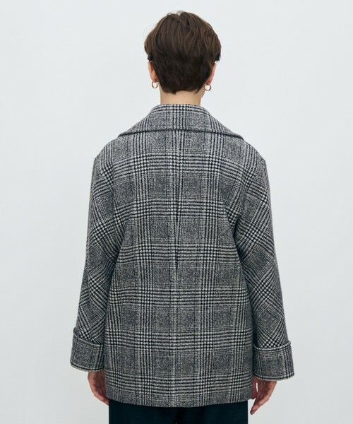 TOMORROWLAND / トゥモローランド ピーコート | ウールカシミヤグレンチェック ダブルブレストコート | 詳細4