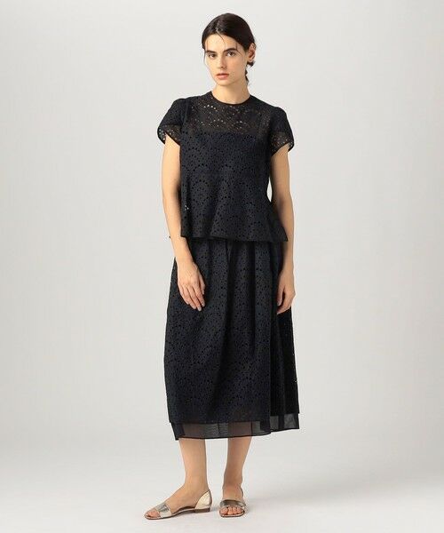 TOMORROWLAND / トゥモローランド シャツ・ブラウス | ピーコックエンブロイダリー ペタルスリーブブラウス | 詳細1