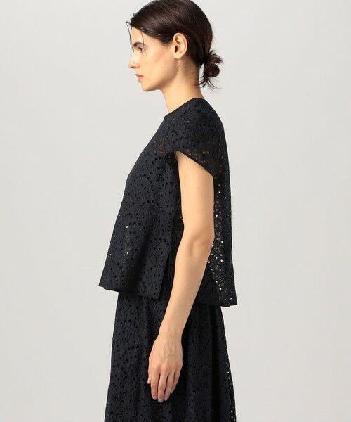 TOMORROWLAND / トゥモローランド シャツ・ブラウス | ピーコックエンブロイダリー ペタルスリーブブラウス | 詳細3