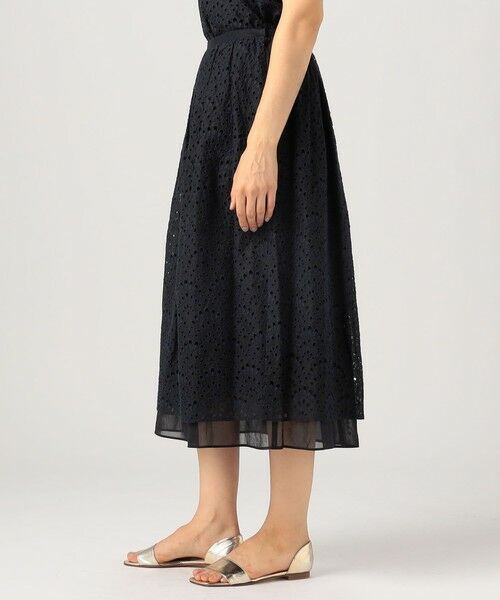 TOMORROWLAND / トゥモローランド ミニ・ひざ丈スカート | ピーコックエンブロイダリー コクーンスカート | 詳細3