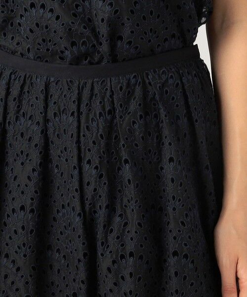 TOMORROWLAND / トゥモローランド ミニ・ひざ丈スカート | ピーコックエンブロイダリー コクーンスカート | 詳細5