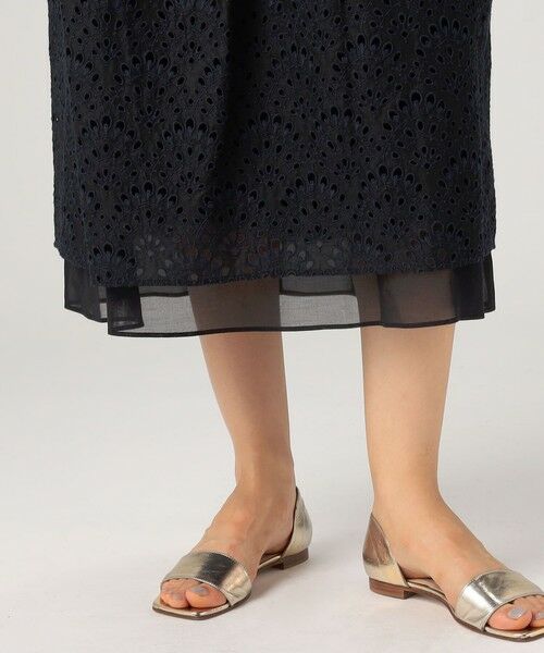 TOMORROWLAND / トゥモローランド ミニ・ひざ丈スカート | ピーコックエンブロイダリー コクーンスカート | 詳細7