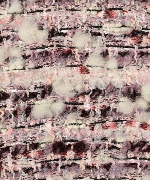 TOMORROWLAND / トゥモローランド ノーカラージャケット | ライラックファンシー フリンジカラーレスジャケット | 詳細10