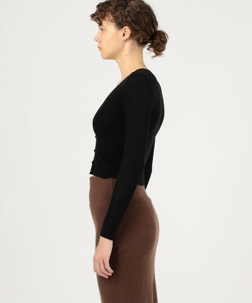 TOMORROWLAND / トゥモローランド カーディガン・ボレロ | コットンカシミヤリブ Vネックカーディガン WVA2674 | 詳細3