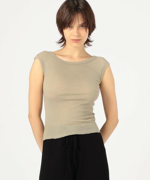 TOMORROWLAND / トゥモローランド Tシャツ | コットンカシミヤブレンド ボートネックトップス WVA3206 | 詳細2