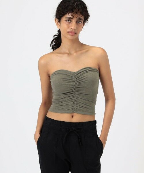 TOMORROWLAND / トゥモローランド キャミソール・チューブトップ | コットンポリエステルジャージー シャーリングチューブトップ WMTP3234 | 詳細2