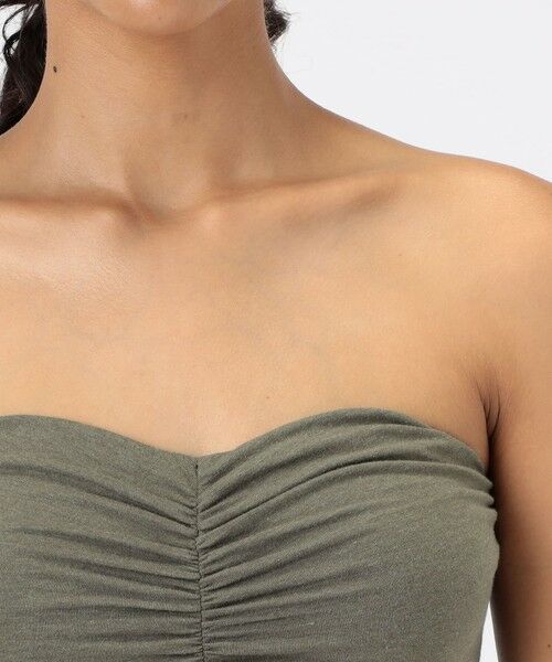 TOMORROWLAND / トゥモローランド キャミソール・チューブトップ | コットンポリエステルジャージー シャーリングチューブトップ WMTP3234 | 詳細5