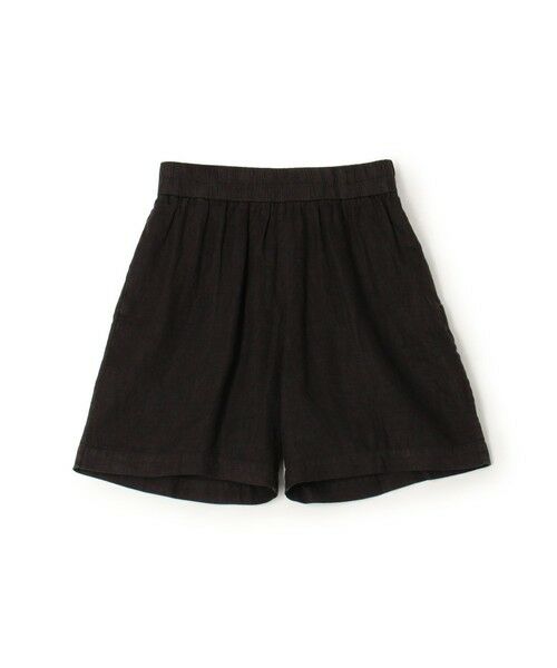 TOMORROWLAND / トゥモローランド ショート・ハーフ・半端丈パンツ | ライトウェイトリネン バミューダショーツ WKO4328(19 ブラック)