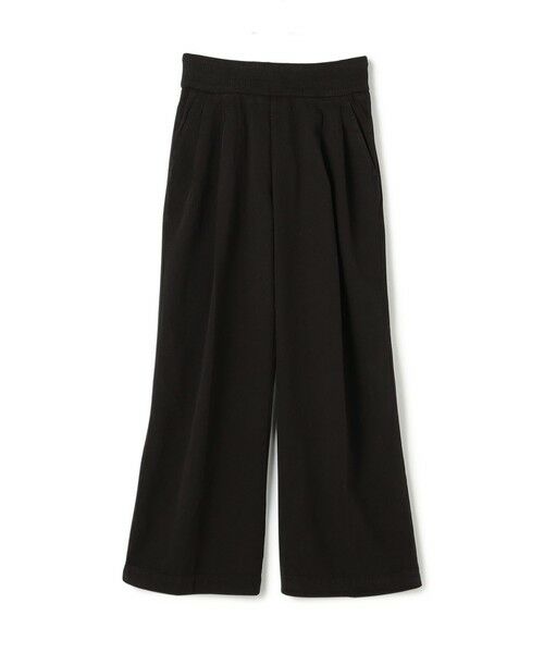 TOMORROWLAND / トゥモローランド その他パンツ | リブウエストワイドレッグパンツ WCGT1099(19 ブラック)