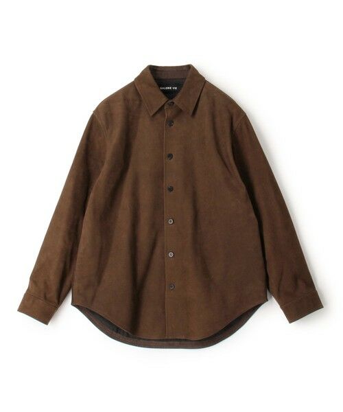 TOMORROWLAND / トゥモローランド レザーブルゾン・ジャケット | プライムヌバック シャツブルゾン | 詳細1