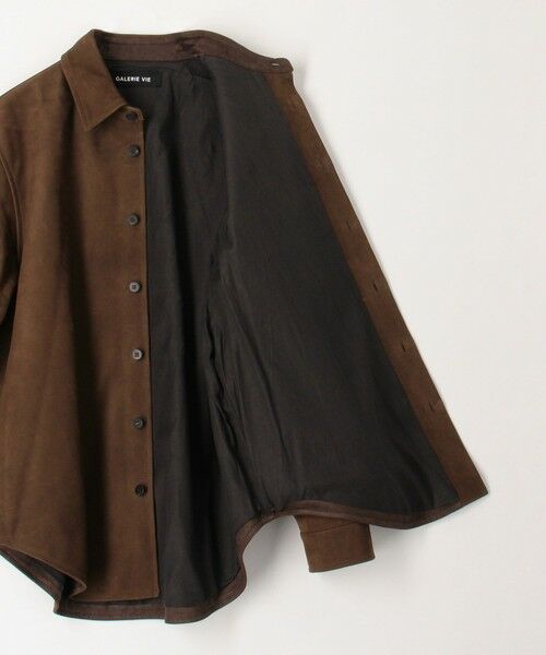 TOMORROWLAND / トゥモローランド レザーブルゾン・ジャケット | プライムヌバック シャツブルゾン | 詳細3