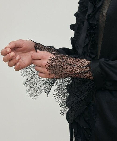 TOMORROWLAND / トゥモローランド シャツ・ブラウス | シルクサテン ラッフルシャツ | 詳細6