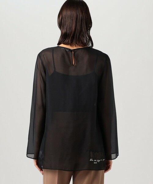 TOMORROWLAND / トゥモローランド シャツ・ブラウス（半袖以外） | メッセージエンブロイダリー プルオーバーブラウス | 詳細4