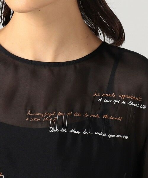 TOMORROWLAND / トゥモローランド シャツ・ブラウス（半袖以外） | メッセージエンブロイダリー プルオーバーブラウス | 詳細5