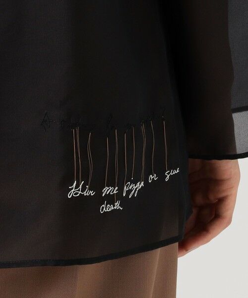 TOMORROWLAND / トゥモローランド シャツ・ブラウス（半袖以外） | メッセージエンブロイダリー プルオーバーブラウス | 詳細7