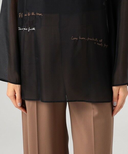 TOMORROWLAND / トゥモローランド シャツ・ブラウス（半袖以外） | メッセージエンブロイダリー プルオーバーブラウス | 詳細9