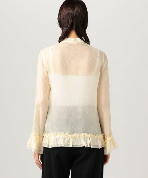 TOMORROWLAND / トゥモローランド シャツ・ブラウス | ムービングシャドウ ジャガード ボウタイフリルシャツ | 詳細4