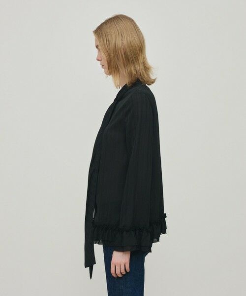 TOMORROWLAND / トゥモローランド シャツ・ブラウス（半袖以外） | ドットストライプジャカード フリルブラウス | 詳細3