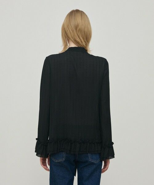 TOMORROWLAND / トゥモローランド シャツ・ブラウス（半袖以外） | ドットストライプジャカード フリルブラウス | 詳細4