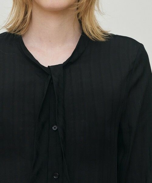 TOMORROWLAND / トゥモローランド シャツ・ブラウス（半袖以外） | ドットストライプジャカード フリルブラウス | 詳細5