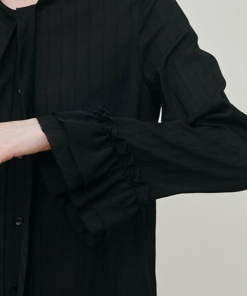 TOMORROWLAND / トゥモローランド シャツ・ブラウス（半袖以外） | ドットストライプジャカード フリルブラウス | 詳細6