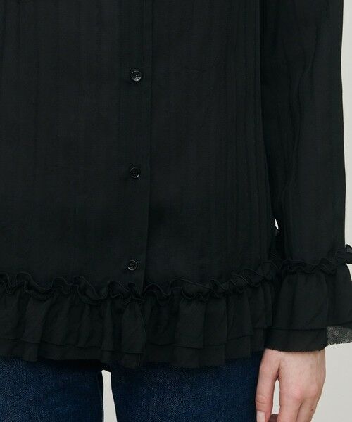 TOMORROWLAND / トゥモローランド シャツ・ブラウス（半袖以外） | ドットストライプジャカード フリルブラウス | 詳細7