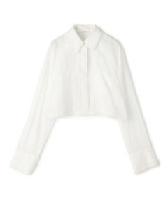 TOMORROWLAND / トゥモローランド シャツ・ブラウス | チェーンレースエンブロイダリー クロップドシャツ