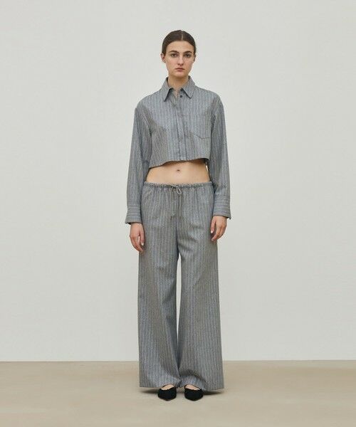 TOMORROWLAND / トゥモローランド シャツ・ブラウス（半袖以外） | ウールポプリンメルトン クロップドシャツ | 詳細1