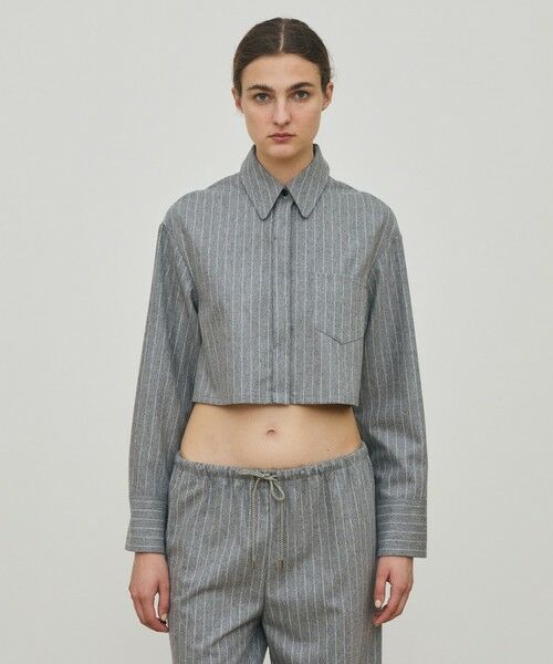 TOMORROWLAND / トゥモローランド シャツ・ブラウス（半袖以外） | ウールポプリンメルトン クロップドシャツ | 詳細2