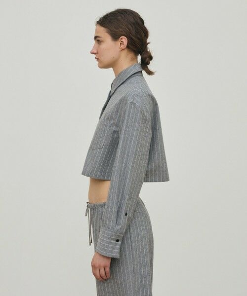 TOMORROWLAND / トゥモローランド シャツ・ブラウス（半袖以外） | ウールポプリンメルトン クロップドシャツ | 詳細3