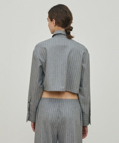 TOMORROWLAND / トゥモローランド シャツ・ブラウス（半袖以外） | ウールポプリンメルトン クロップドシャツ | 詳細4