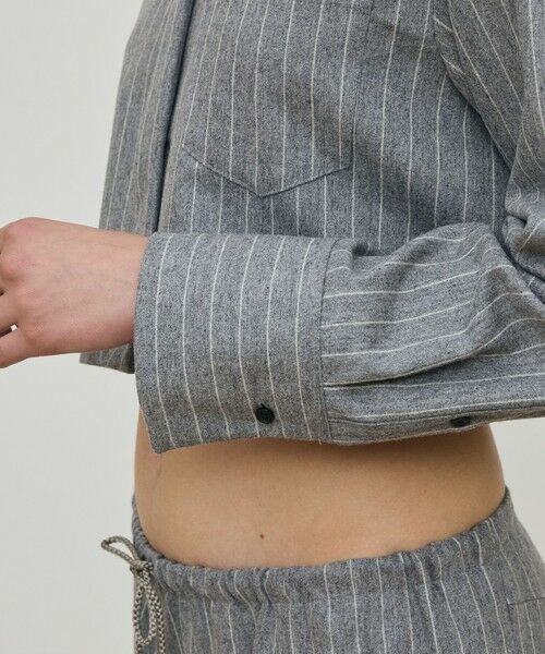 TOMORROWLAND / トゥモローランド シャツ・ブラウス（半袖以外） | ウールポプリンメルトン クロップドシャツ | 詳細6