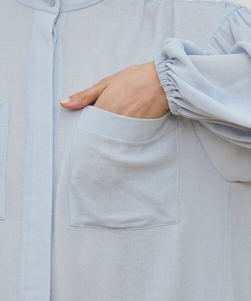 TOMORROWLAND / トゥモローランド シャツ・ブラウス（半袖以外） | ダブルクレープ チュニックブラウス | 詳細8