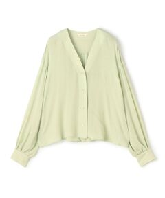 TOMORROWLAND / トゥモローランド シャツ・ブラウス（半袖以外） | ダブルクレープ Vショートブラウス