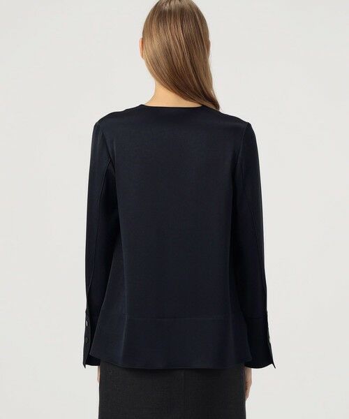 TOMORROWLAND / トゥモローランド シャツ・ブラウス | サテンジョーゼット オープンカラーブラウス | 詳細4