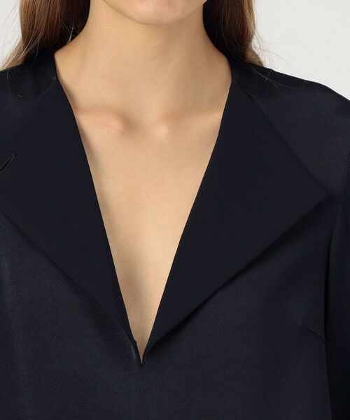 TOMORROWLAND / トゥモローランド シャツ・ブラウス | サテンジョーゼット オープンカラーブラウス | 詳細5