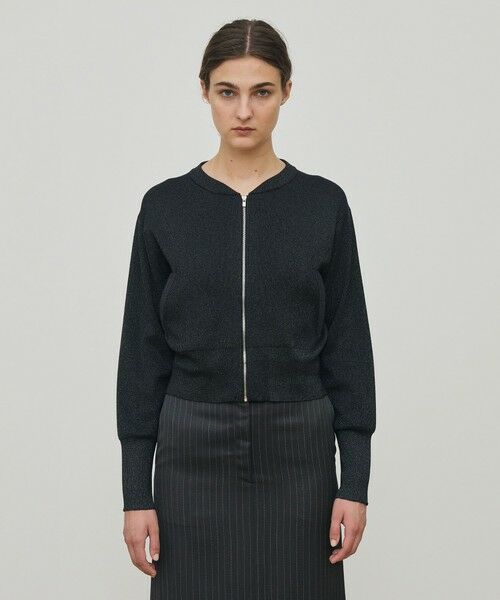 TOMORROWLAND / トゥモローランド ブルゾン | プレーティンググロッシーヤーン ジップアップブルゾン | 詳細2