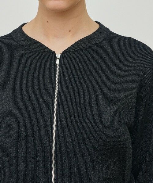 TOMORROWLAND / トゥモローランド ブルゾン | プレーティンググロッシーヤーン ジップアップブルゾン | 詳細5