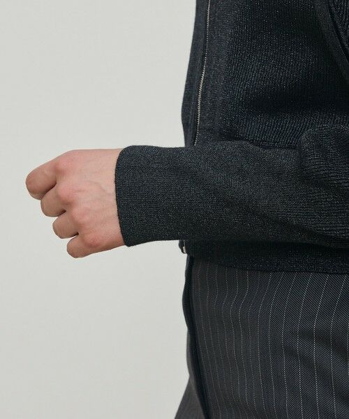 TOMORROWLAND / トゥモローランド ブルゾン | プレーティンググロッシーヤーン ジップアップブルゾン | 詳細6