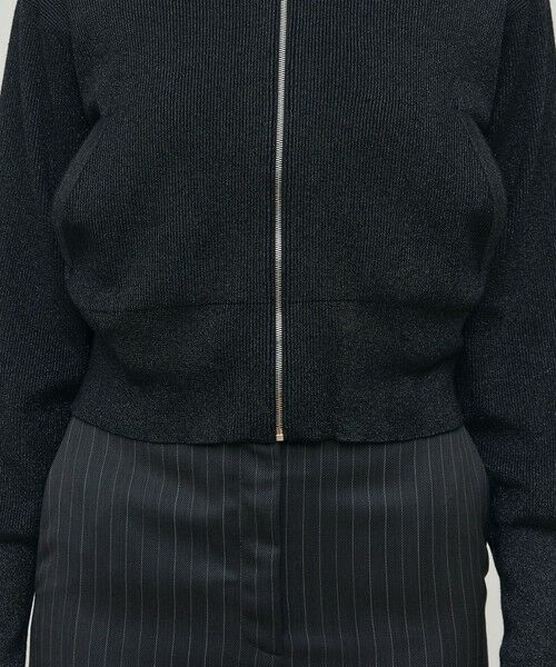 TOMORROWLAND / トゥモローランド ブルゾン | プレーティンググロッシーヤーン ジップアップブルゾン | 詳細7