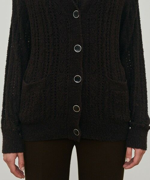 TOMORROWLAND / トゥモローランド カーディガン・ボレロ | シルクループヤーン アイレット Vネックカーディガン | 詳細7
